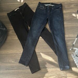 Gap denim true skinny 27 regular free bonus black pair same size
